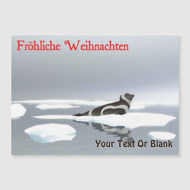 Fröhliche Weihnachten - Ribbon Seal (Front)