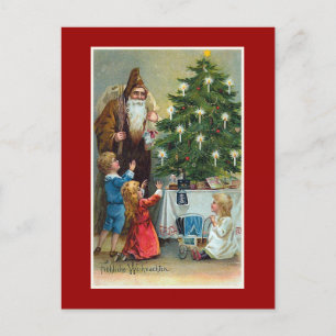 Frohliche Weihnachten Vintage Christmas Holiday Postcard
