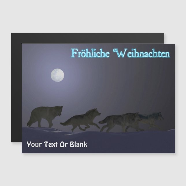 Fröhliche Weihnachten - Wolf Pack (Front/Back)
