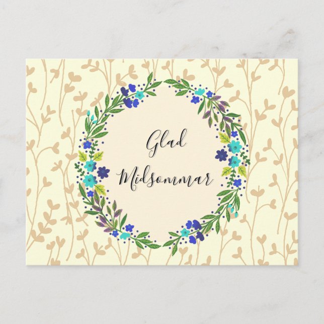 Fröhlicher Mittsommer Postcard (Front)