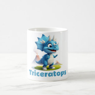 Fröhlicher Triceratops für kleine Dino-Fans Coffee Mug