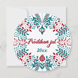 Fröiliken jul, North Frisian Merry Christmas Holiday Card