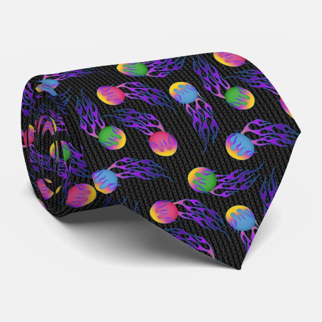 Frolf - Flaming Disc Golf Tie (Rolled)