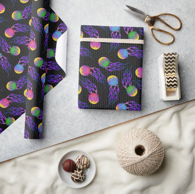 Frolf - Flaming Disc Golf   Wrapping Paper (Crafts)