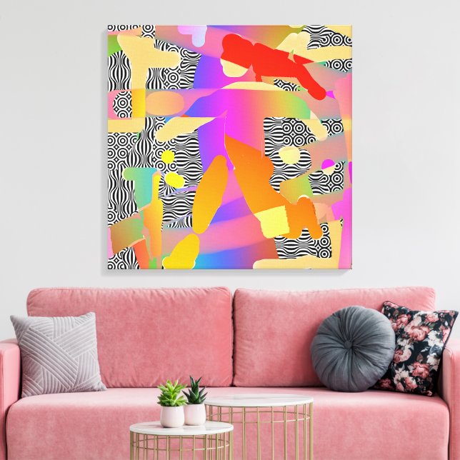 Frolic  canvas print (Insitu(LivingRoom))