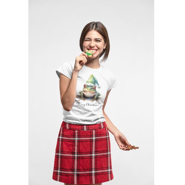 Frolic Christmas Frog, custom T-Shirt (Creator Uploaded)