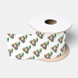 Frolic Christmas Frog Satin Ribbon