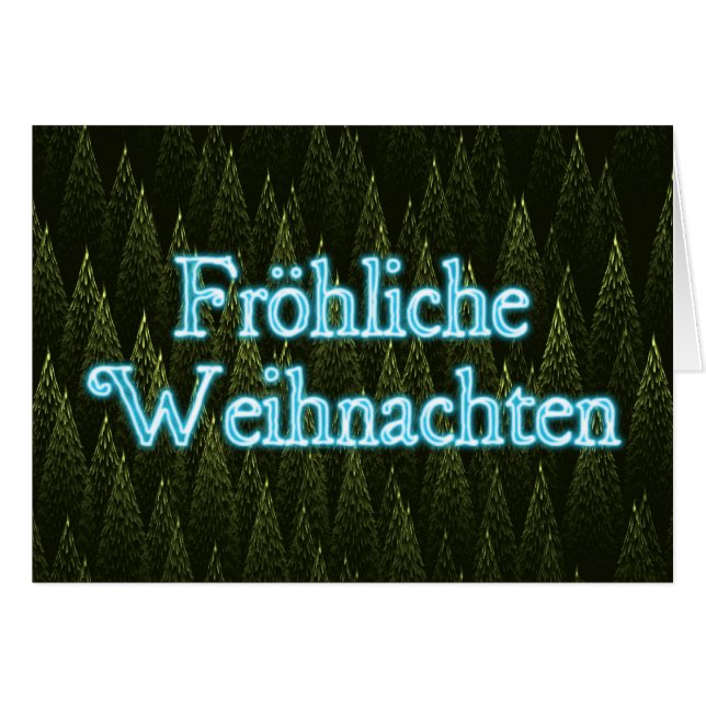 Froliche Weihnachten - Conifers (Front Horizontal)