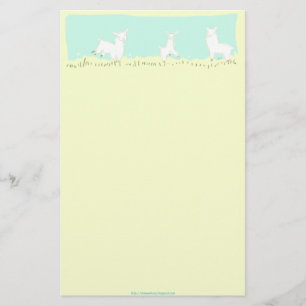 Frolicking Llama Stationery