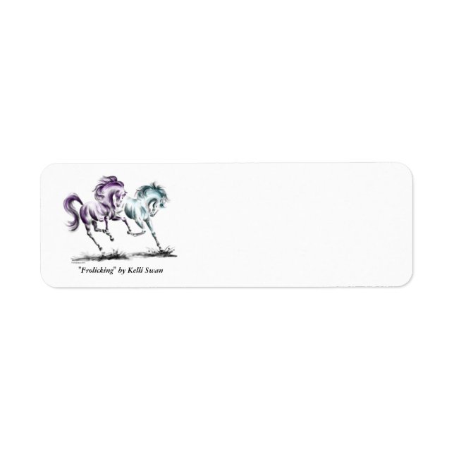 Frolicking Racing Wild Horses (Front)