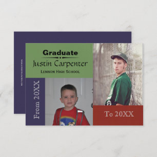 From 20XX To 20XX 2 Photo - 3x5 Grad Announcement