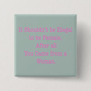 From a Woman 15 Cm Square Badge