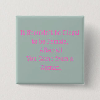 From a Woman 15 Cm Square Badge