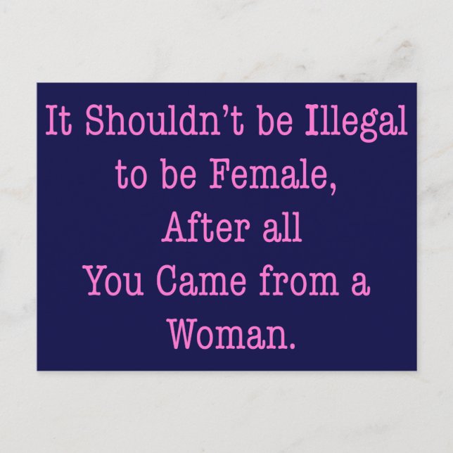 From a Woman Postcard (Front)