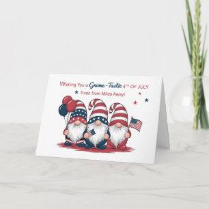 From Afar While Away Fourth of July Cute Patriotic Card