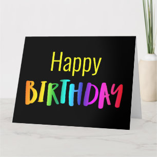 From All Of Us Big Colourful Unisex Birthday Card