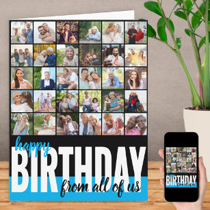 From All of Us Big Photo Collage Birthday Card