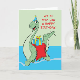From All Of Us, Boy, Birthday Dinosaur Card