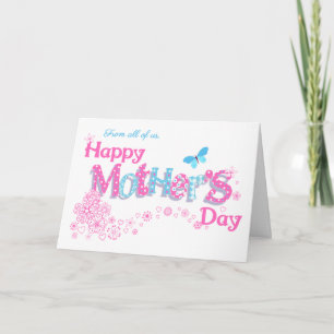 From All of Us Mother's Day with Flowers Card