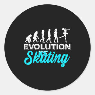 From Apes To Blades The Glide Progression  Classic Round Sticker