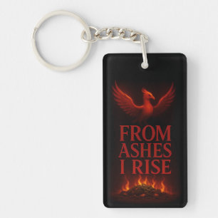 From Ashes I Rise – Phoenix Motivational Key Ring