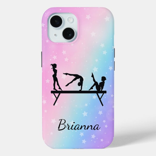From Beam to Phone Personalised Gymnastics Case-Mate iPhone Case (Back)