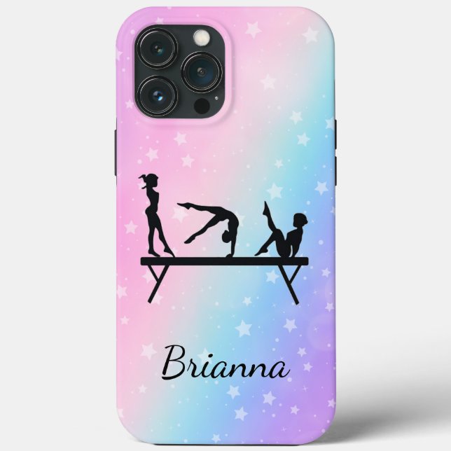 From Beam to Phone Personalised Gymnastics Case-Mate iPhone Case (Back)