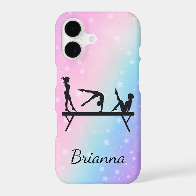From Beam to Phone Personalised Gymnastics iPhone Case (Back)