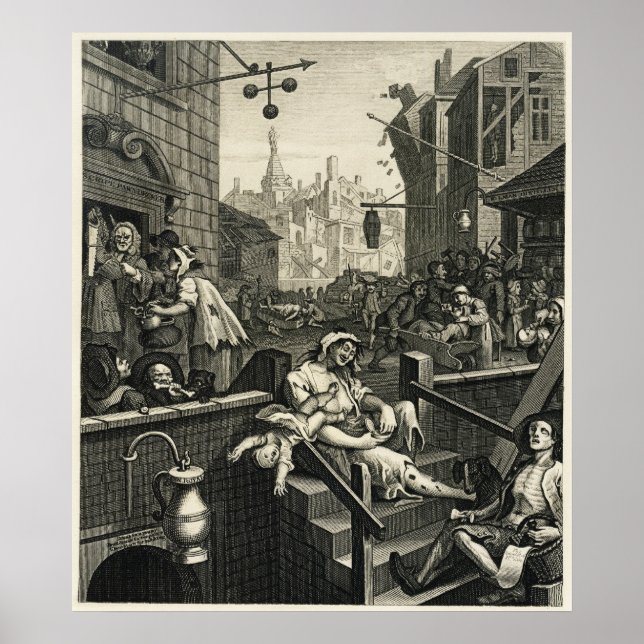 From Beer Street and Gin Lane Poster (Front)