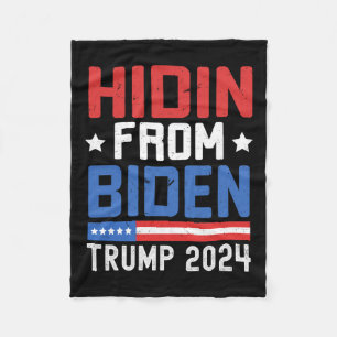 From Biden Kids Men Trump 2024 Funny Anti Joe Bide Fleece Blanket