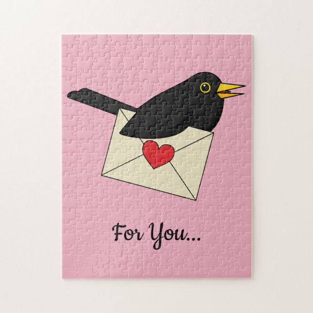From Blackbird with Love | Add Your Text Jigsaw Puzzle (Vertical)