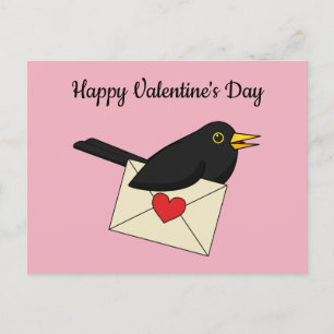 From Blackbird with Love Add Your Text Postcard