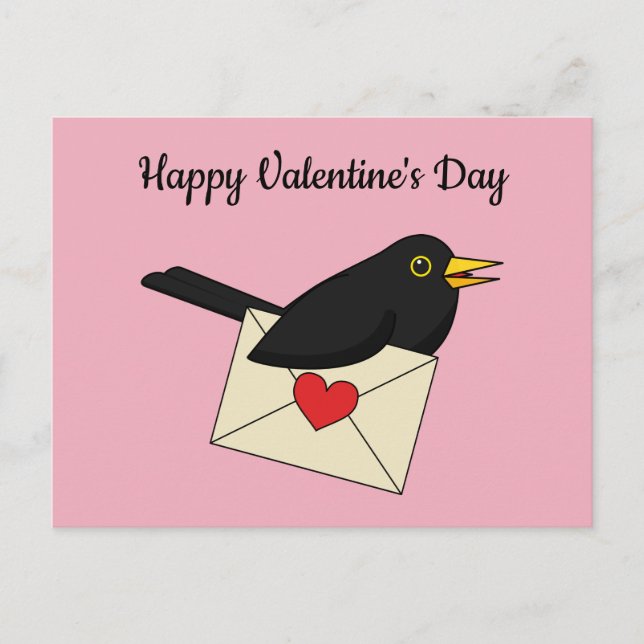 From Blackbird with Love | Add Your Text Postcard (Front)