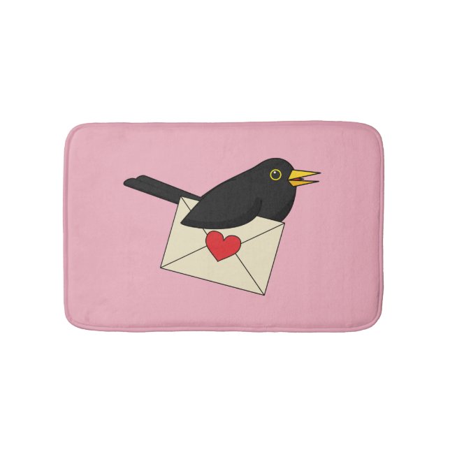 From Blackbird with Love Bath Mat (Front)