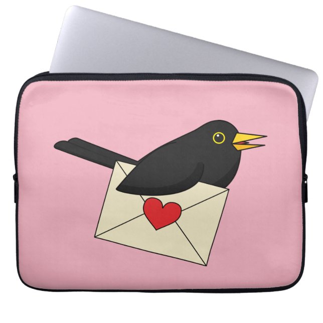 From Blackbird with Love Laptop Sleeve (Front)