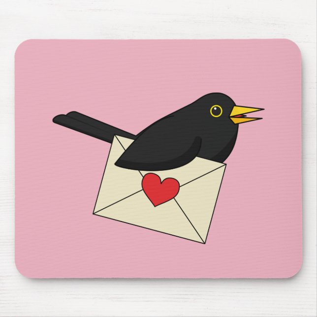 From Blackbird with Love Mouse Mat (Front)