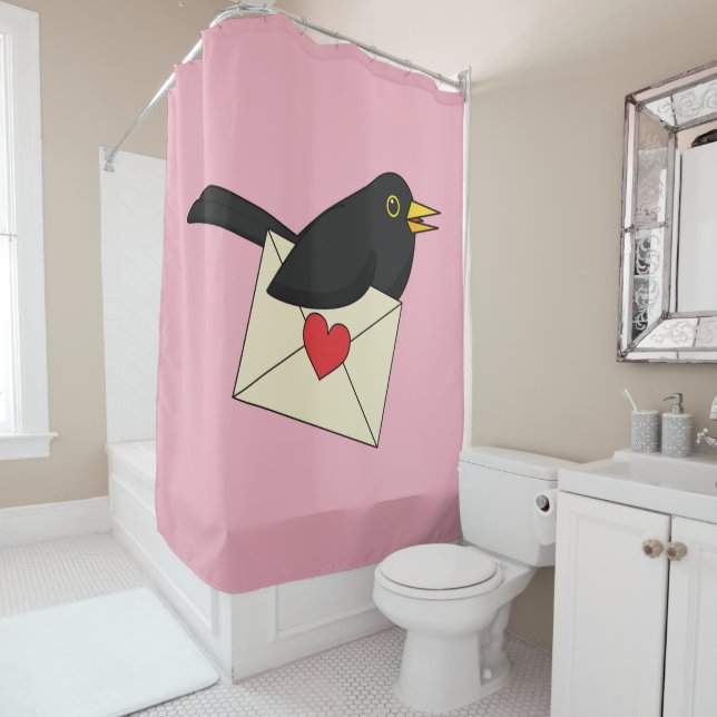 From Blackbird with Love Shower Curtain (In Situ)