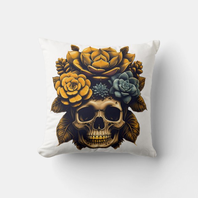 From bones to bloom cushion (Front)