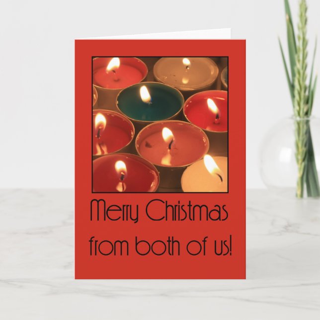 From both of us... Christmas card (Front)