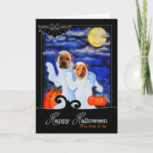 from Both of Us   Halloween Funny Ghost Dogs Card