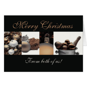 From both of us Merry Christmas sepia