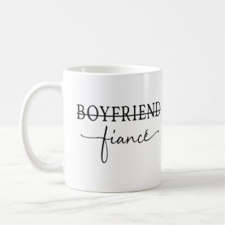 "From Boyfriend to Fiancé" Coffee Mug