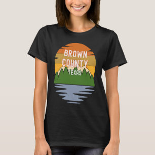 From Brown County Texas Vintage Sunset T-Shirt