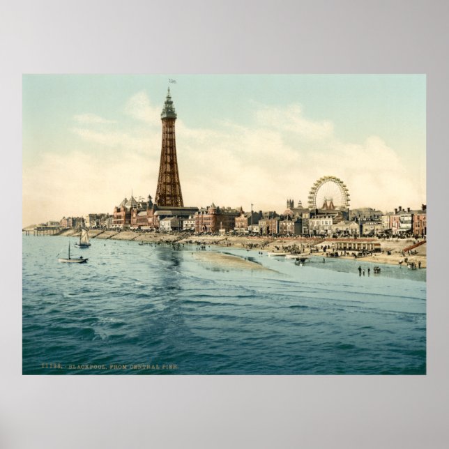From Central Pier, Blackpool, England Poster (Front)