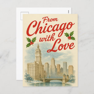 From Chicago With Love Holiday Postcard