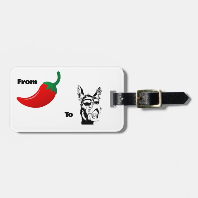 From Chilis to Aisle Donkey Joke tag (Front Horizontal)