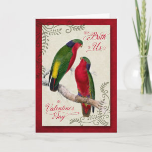 from Couple Valentine's Day Lorikeet Parrots Holiday Card