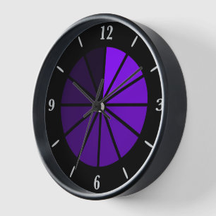 From Day To Night With Purple Clock Art