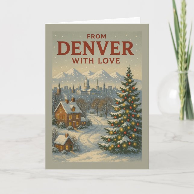 From Denver With Love Flat Holiday Card (Front)