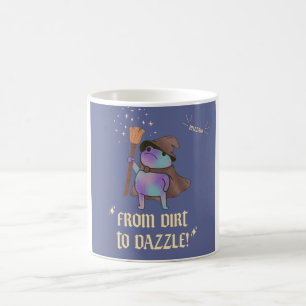 From Dirt to Dazzle Funny Wizard Frog Witch Hat Coffee Mug